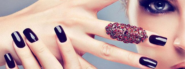 Técnica de uñas ilustración